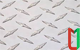 Рифлёный алюминиевый лист даймонд 2х300х2500 мм АМг2НР анодированный